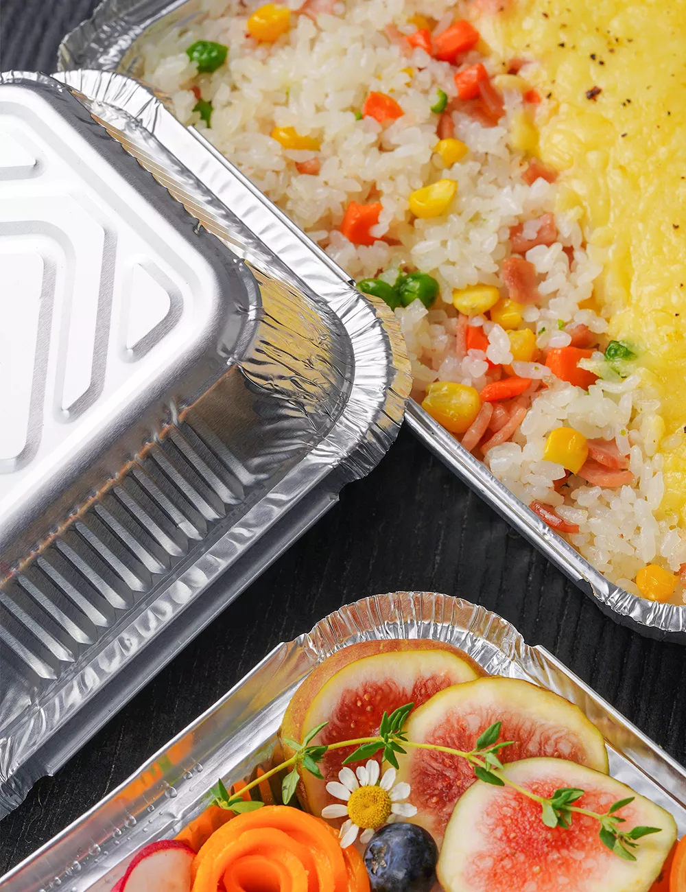 Hộp màng nhôm đựng thực phẩm 1 lần